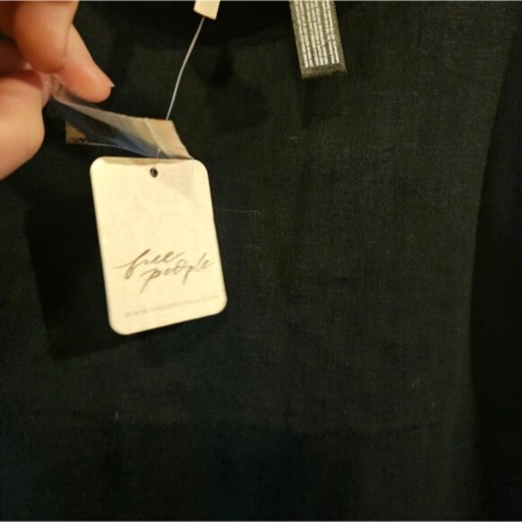 Free people button side Black Women's Spaghetti Strap Top Grunge Punk Edgy Cute - Picture 2 of 6